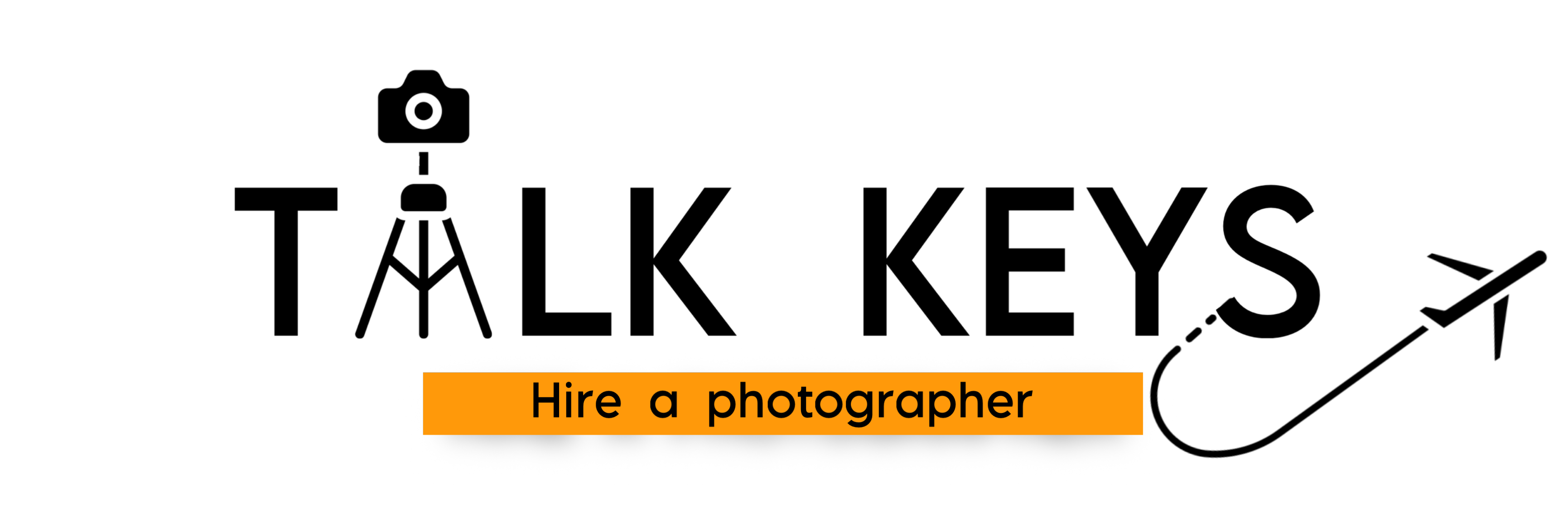 Talk keys logo, hire a photographer or rent a photographer, rent a photographer for your trip